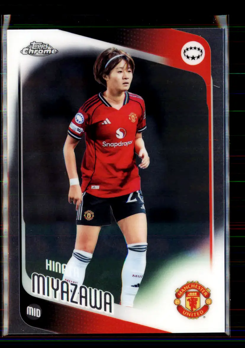 Hinata Miyazawa 2025-26 Topps Chrome UEFA Women's Champions League #91 - (143) - Manchester United Women