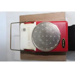 Vintage Sharwell Transistor 6 Pocket Radio With Case - Tested And Works