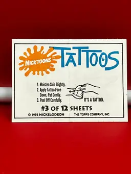 1993 Topps Nickoons Collector Tattoos #3