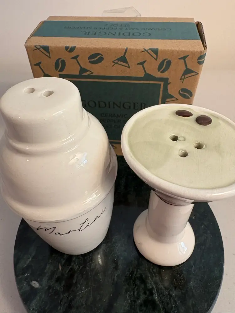 Godinger  Martini Salt and Pepper Shakers Set of 2