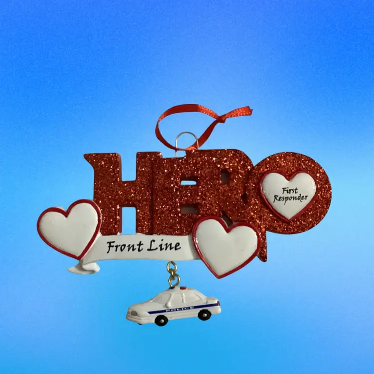 First responder police ornament