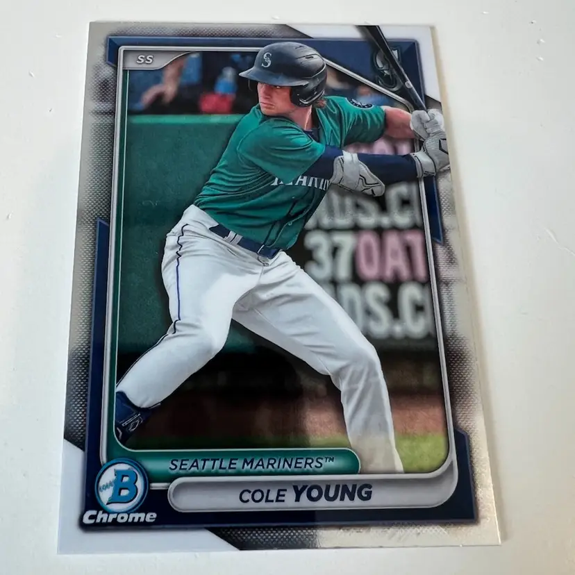 Cole Young Chrome Prospect Seattle Mariners