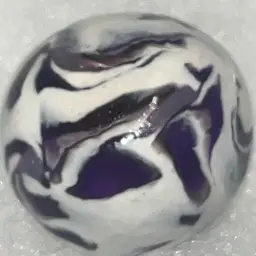 Hand Painted German Clay Marble