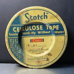 Vintage Tin Scotch Cellouse Tape Lithographed Minnesota Mining Co