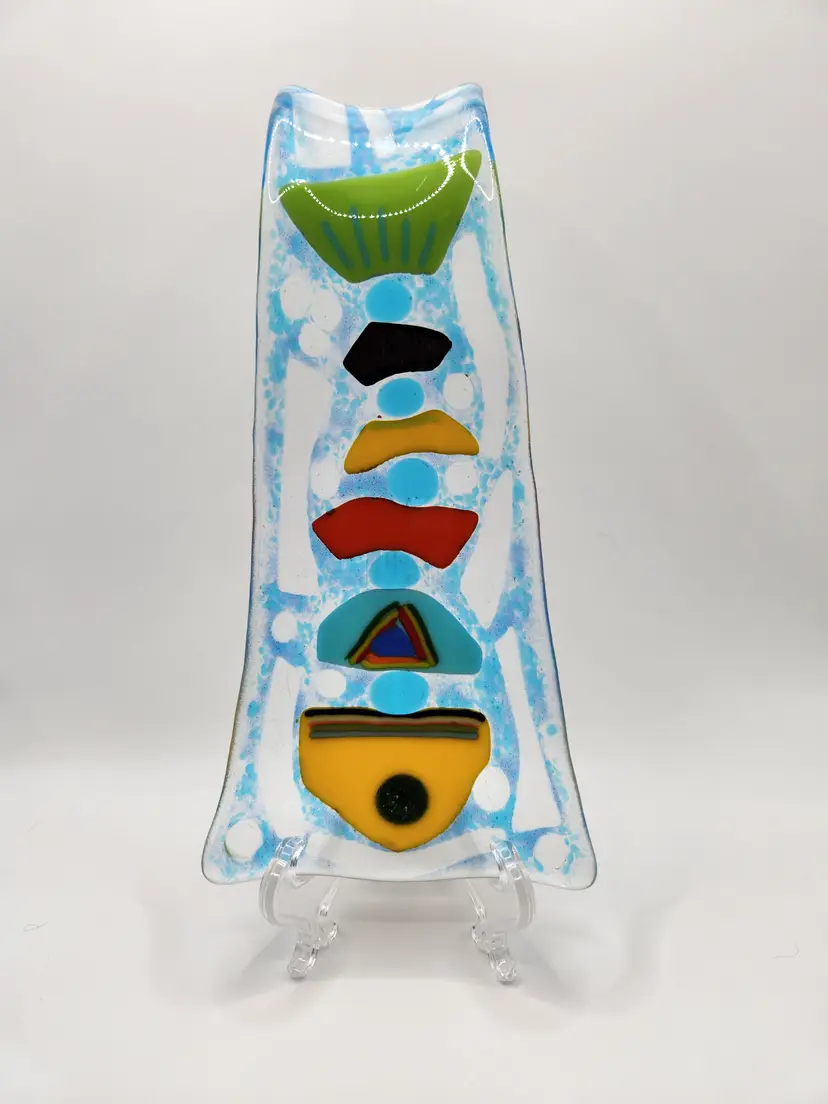 Fused Art Glass Fish Spoon Rest
