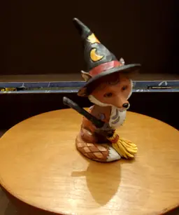 Small jim shore halloween fox figurine