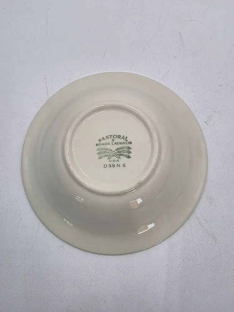 Vintage bone china Pastoral dessert bowl.