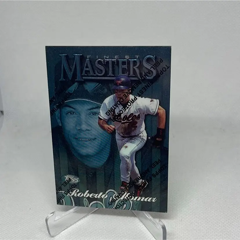 ROBERTO ALOMAR 1997 Topps Finest # 111 Silver Uncommon w/ coating Baltimore Orioles 