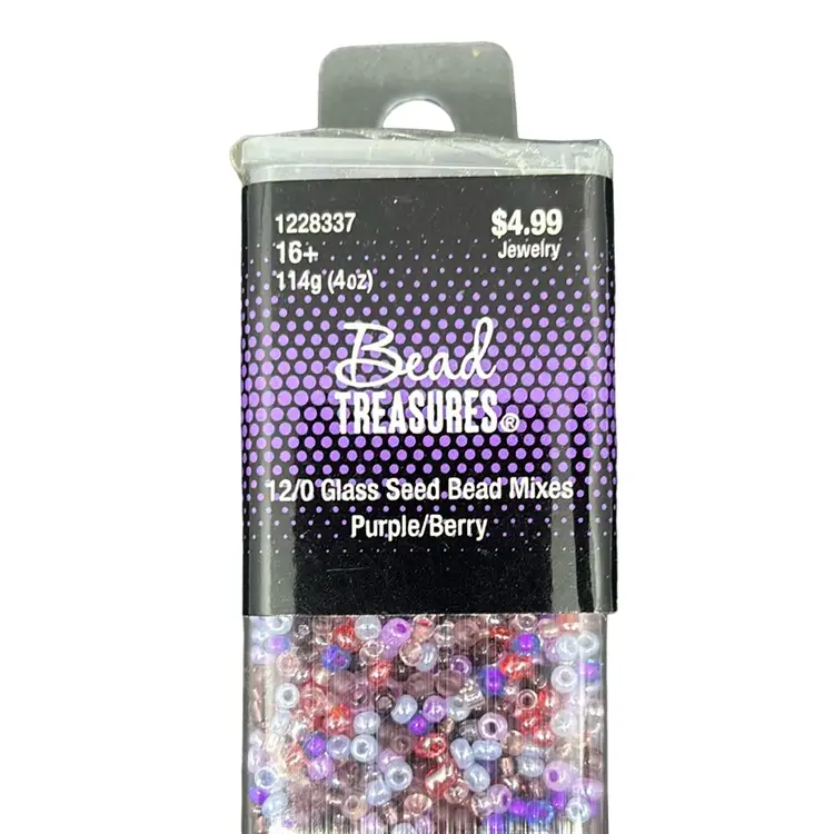 Purple/Berry Bead Treasures 12/0 Glass Seed Bead Mixes