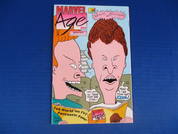 Marvel Age #134 Marvel Comics Beavis and Butt-Head #5 1994 With Cards
