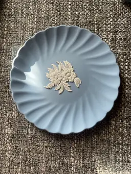 (MJS 5) NEW Wedgwood Blue Fluted
Jasper Candy Tray J1012
