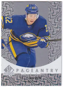 2022-23 SP Authentic Pageantry #P72 Jack Quinn Buffalo Sabres Hockey Card