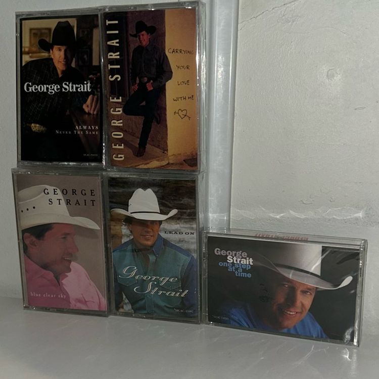 Lot Of 5 George Strait, Cassette Tapes, Sealed, See Pictures And Description
