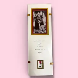 Kim Anderson Glass Gallery By Hallmark “The Truest Beauty” - 9"x3"🌹❤️ Framed Picture