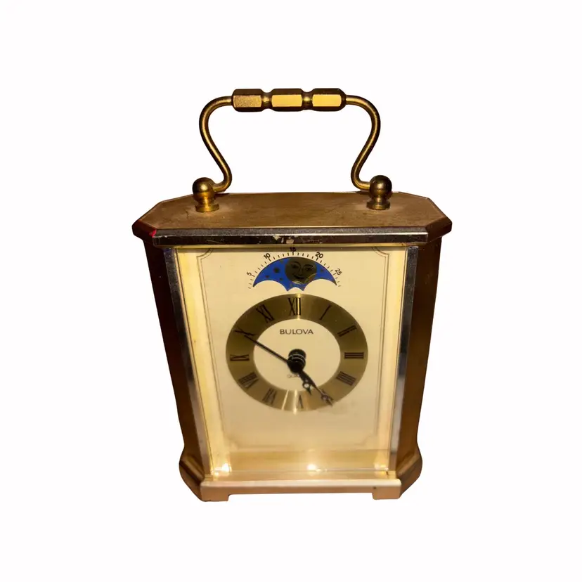 Vintage Bulova Made In Germany Moon Clock