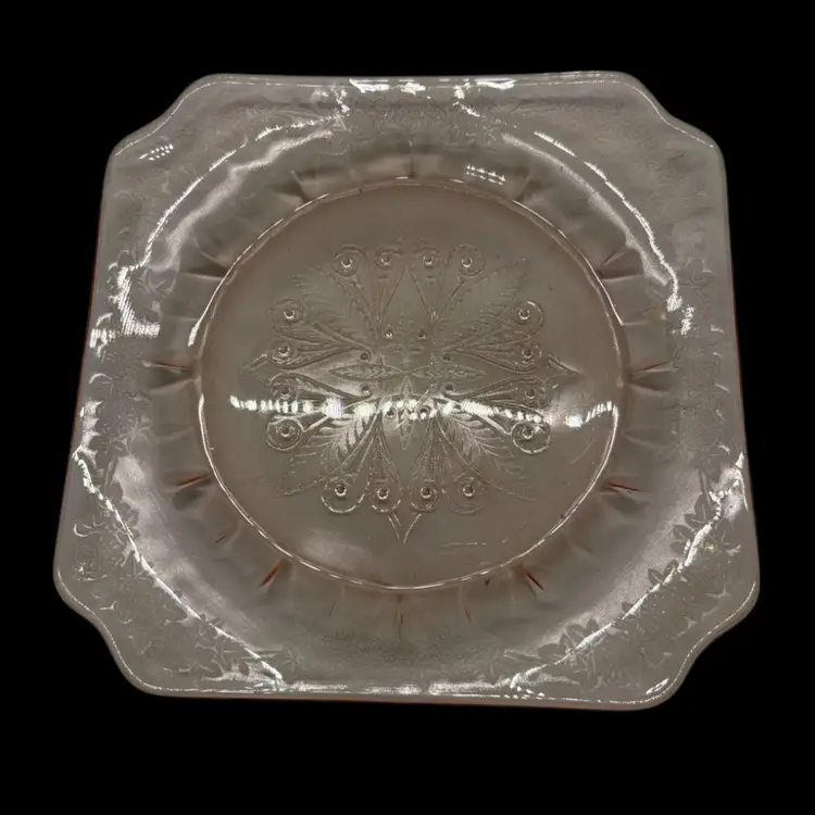 10 Depression Glass Desert Plate