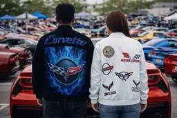Unisex Premium Motorsport Bomber Style Jacket | Corvette Collector Apparel