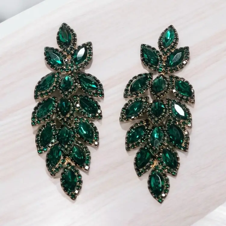 Beautiful Crystal Dangle Earrings