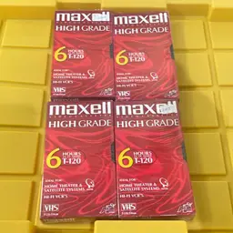 Unopened Maxwell VHS Tapes