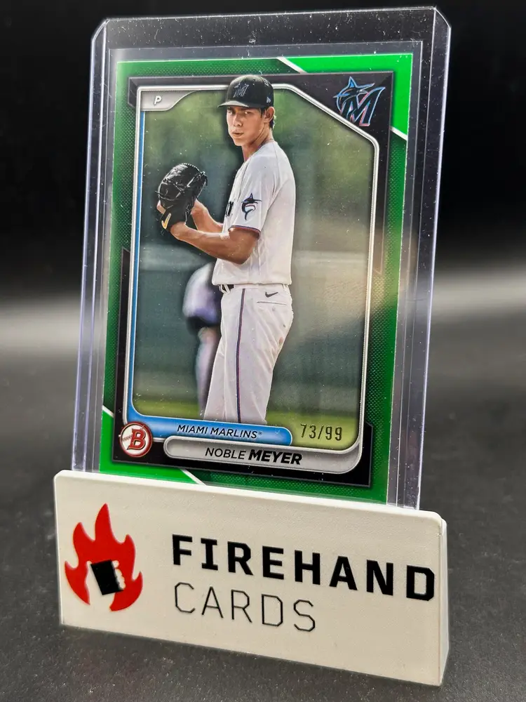 Noble Meyer 2024 Bowman Draft Green Paper Miami Marlins 73/99