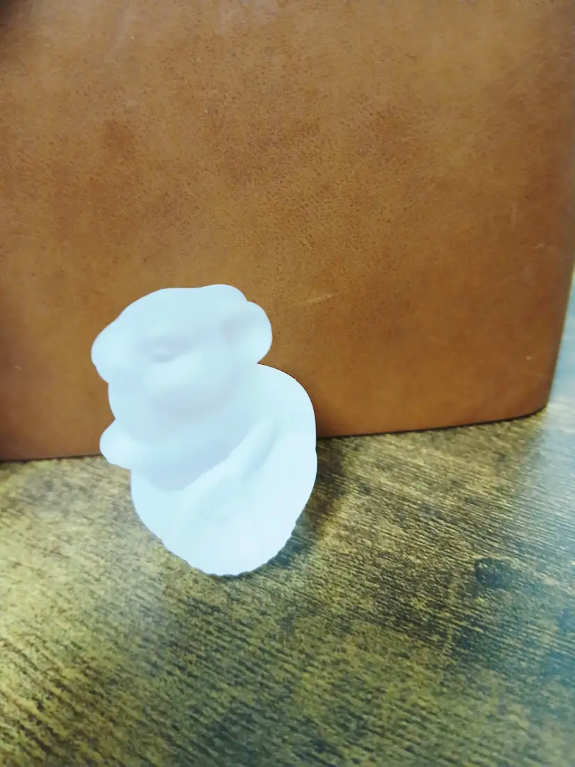 Frosted Glass Mouse Figurine Korea