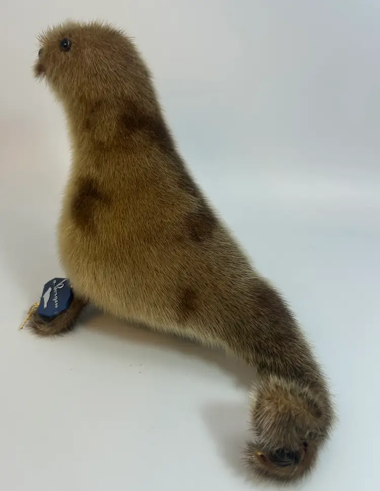 Vintage A.Borgen 'Hand Made in Norway Real Fur Seal 8" x 9"