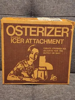 Vintage Osterizer Blender Icer Attachment