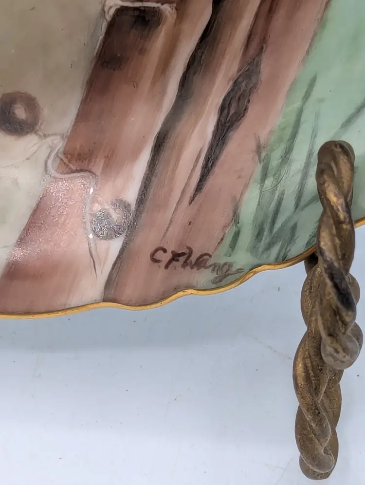 It's Got a Bird on It!  Vintage Hand Painted China Plate