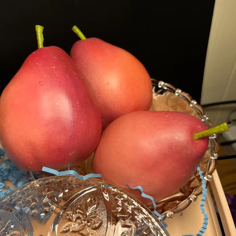 Trio Of Realistic Looking Pears