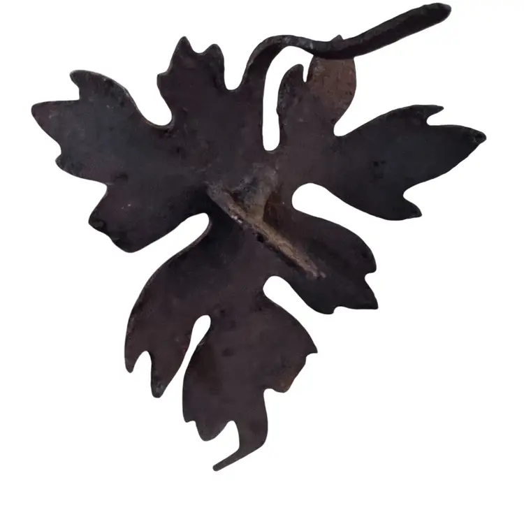 03 Rustic Garden Leaf Stake Marker 13” Primitive Folkart Decor