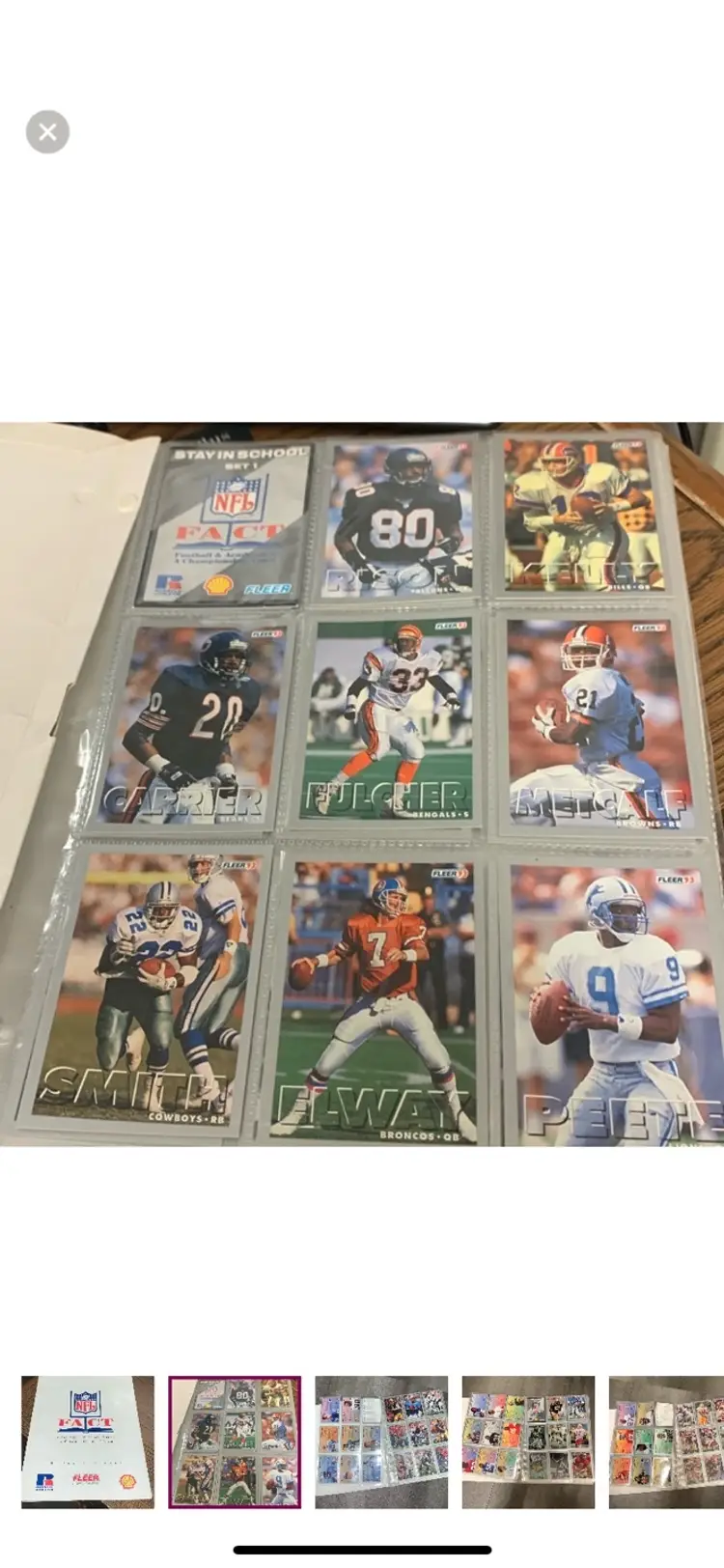Fleer NFL Card Set 1993 