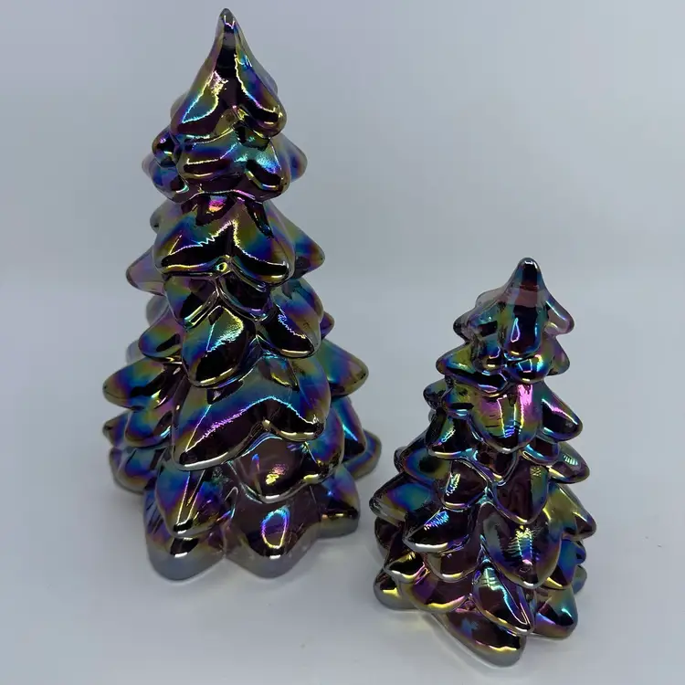 Mosser Glass Sugar Plum Trees 8”+ 5.5”