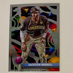 Jackson Merrill Chrome Cosmic San Diego Padres