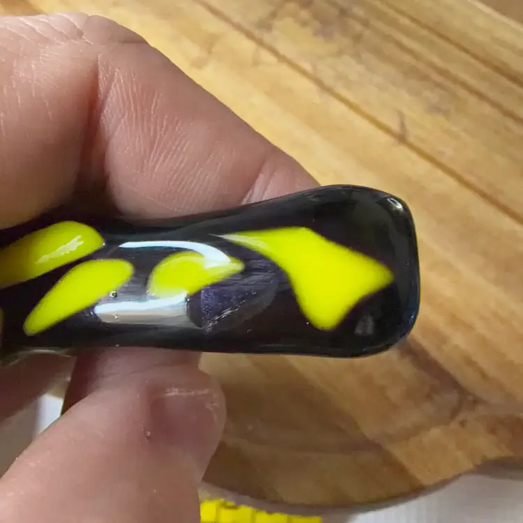 Hair Tie Glass Maybe With Fussed Glass