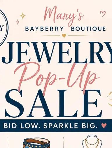 1hr Pop-Up Jewelry Sale! $3 Starts $7 Max Ship