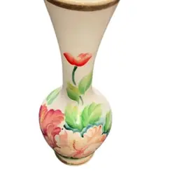 Milk Vase With Hibiscus Flowers