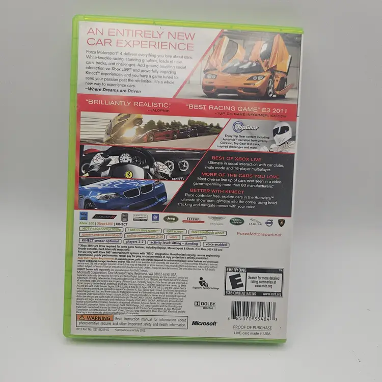 Xbox 360 Forza Motorsport 4