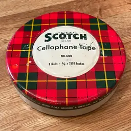Vintage Scotch Celluloid Tape Tin  No. 600