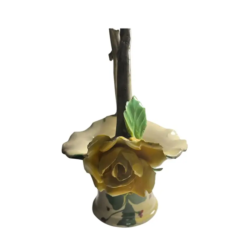 Italian Yellow Rose Basket