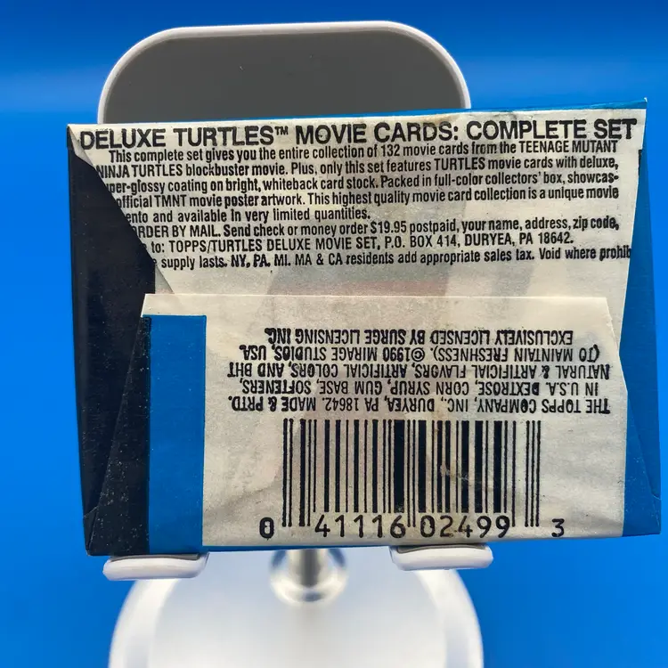 Topps Teenage Mutant Ninja Turtles 2nd Series Trading Card Pack - Sealed 1990