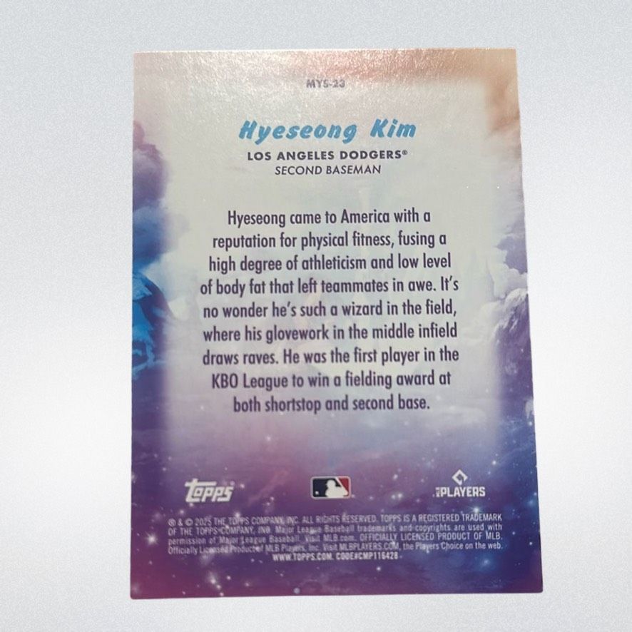 Hyeseong Kim 2025 Topps Update Series Mystical RC