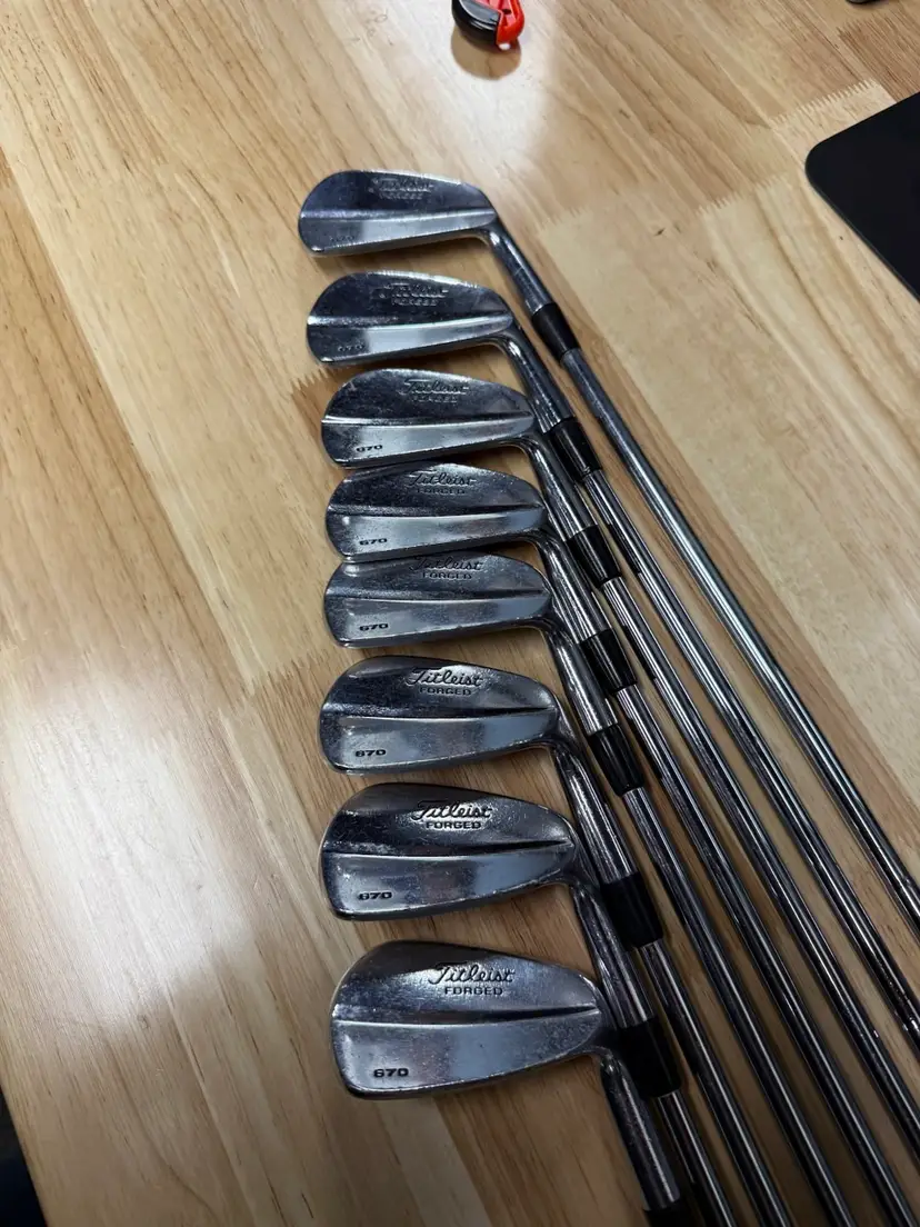 Tour Issue Titleist Forged 670 Iron Set 3-pw