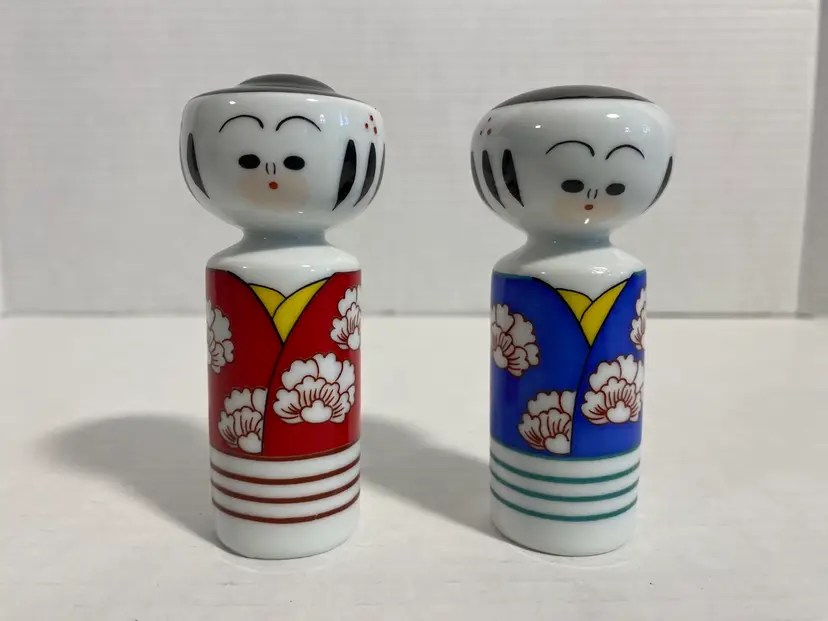 Japanese Kokeshi Salt & Pepper Shakers