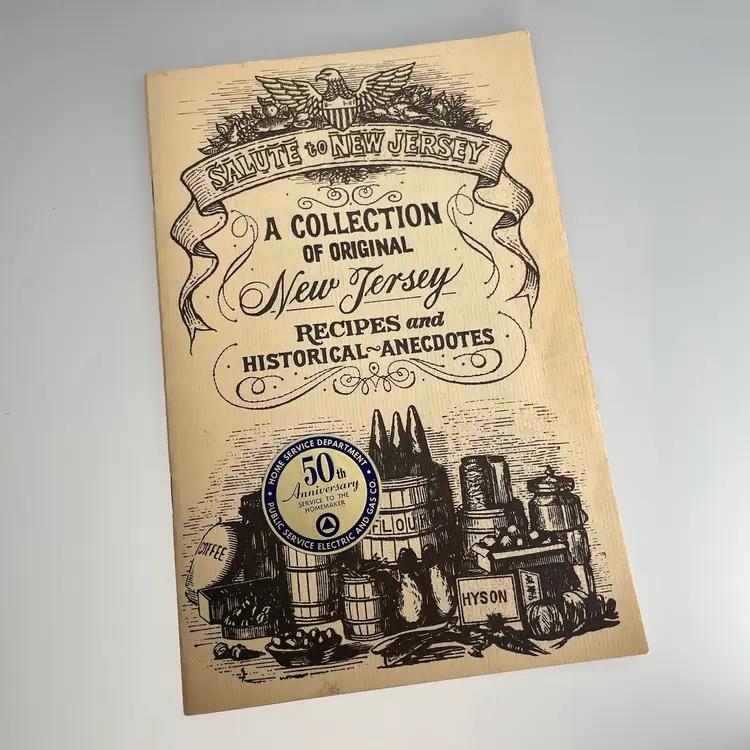 Vintage Salute To New Jersey A Collection Of Original Recipes Historical Anecdotes Stories