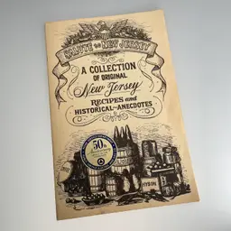 Vintage Salute To New Jersey A Collection Of Original Recipes Historical Anecdotes Stories