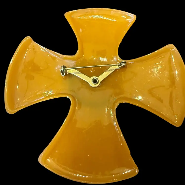 Vintage 1960’s Lucite Maltese Cross
