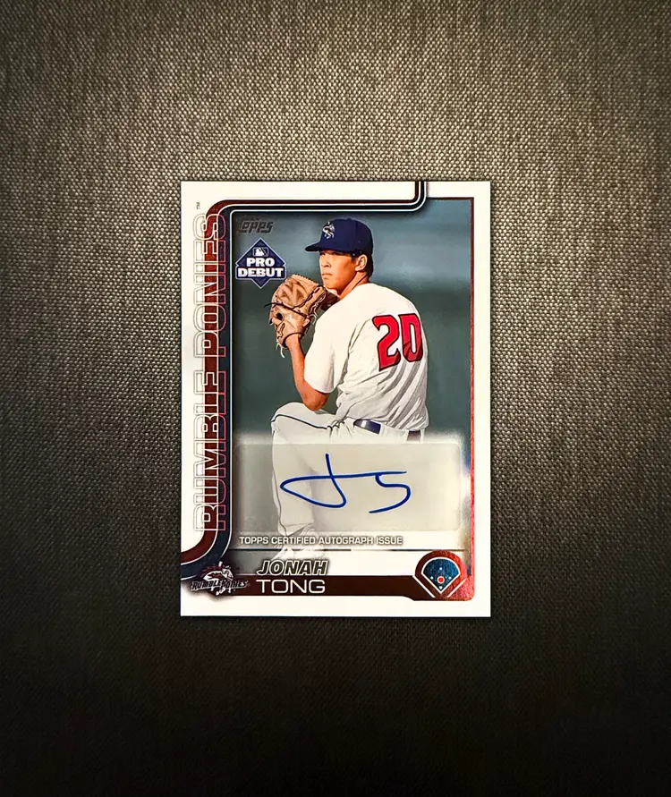 CS4 - Auc-08 / Jonah Tong - 2025 Topps Pro Debut - Autograph / #PD-183
