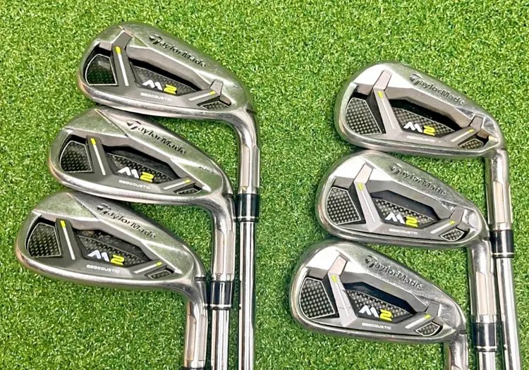 TaylorMade M2 Irons 5-PW - FST REAX Steel Stiff Flex - Good
