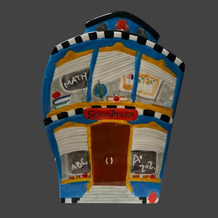 046 Ganz Ceramic School House Bank