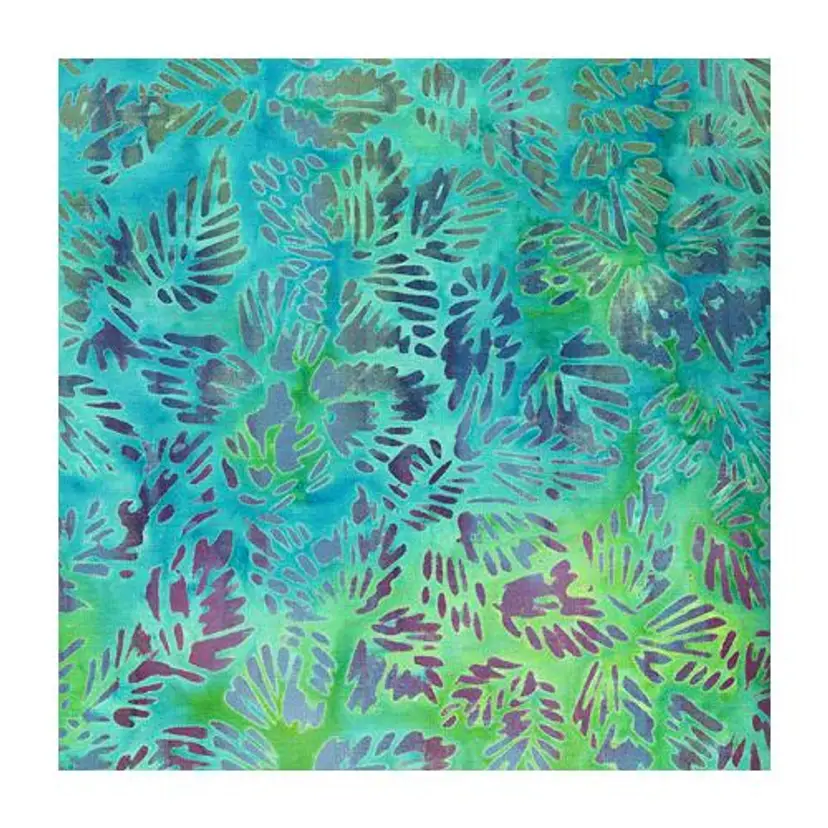 Fat Quarter Fabric Bali Batik - Blue Jungle - Premium Quilt Store Cotton